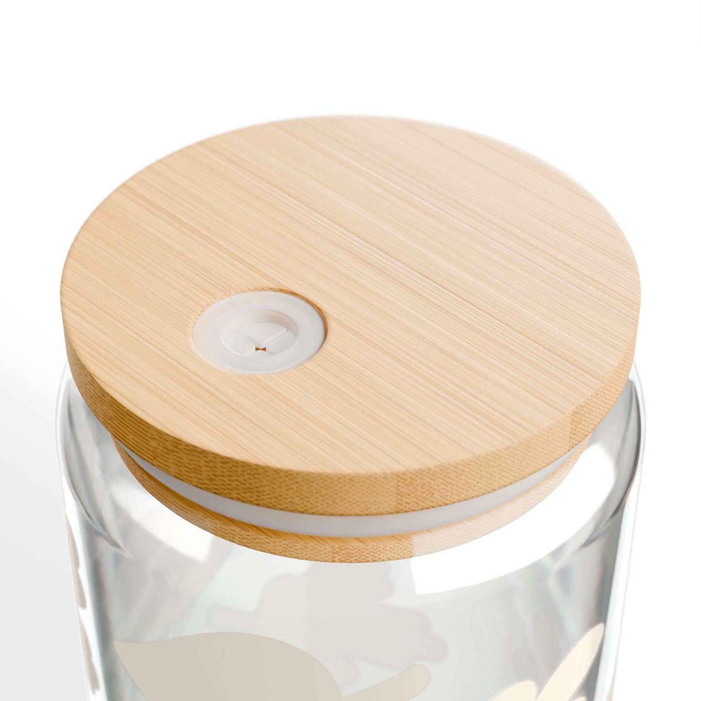 Beige Autumn Leaves 16oz Sipper Glass