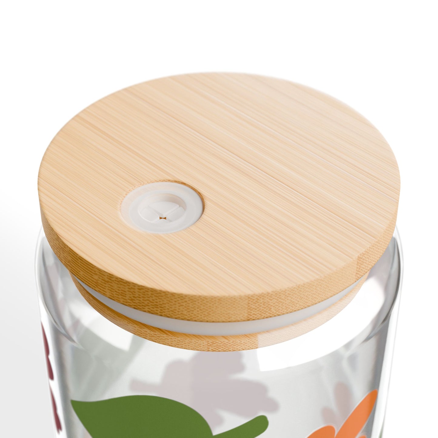 Festive Autumn Leaves Sipper 16oz Glass Sipper