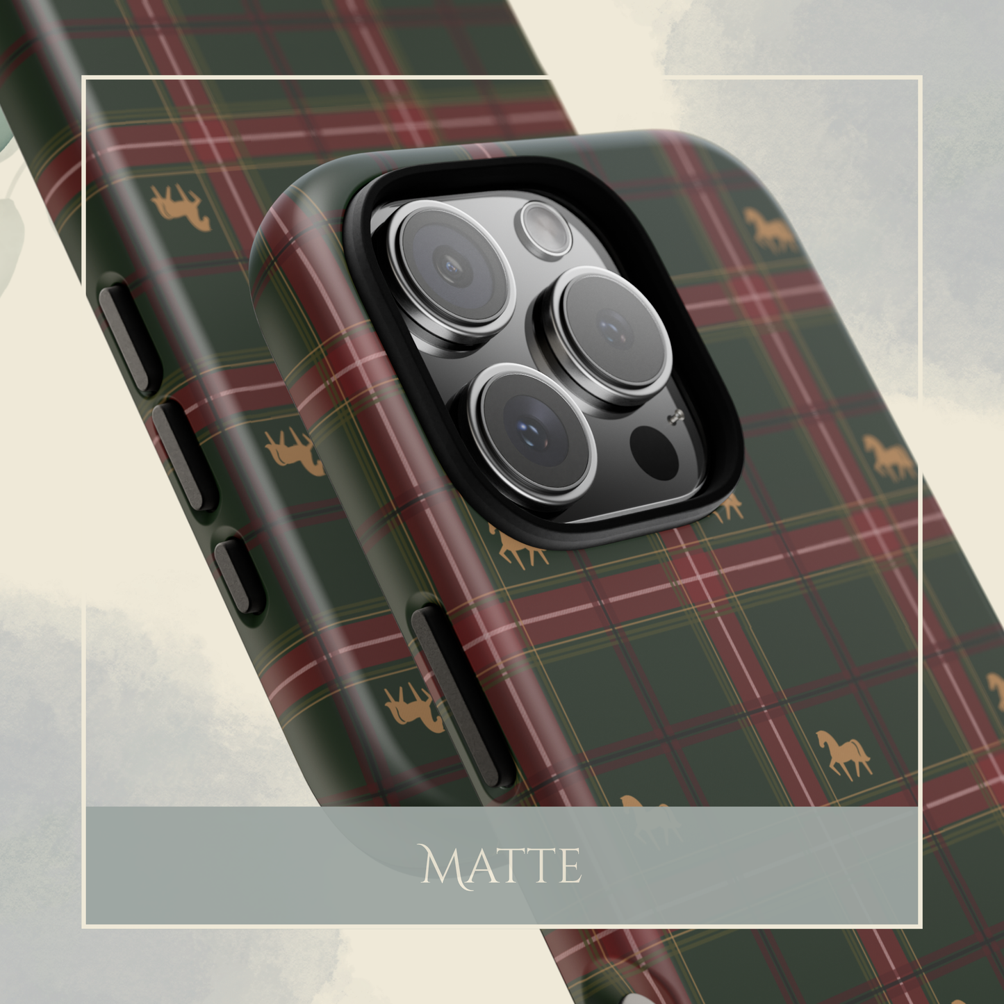 Pony Tartan Holiday Green iPhone & Samsung Galaxy Phone Case
