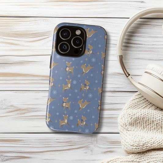 Kawaii Deer Snow & Stars iPhone & Samsung Galaxy Phone Case