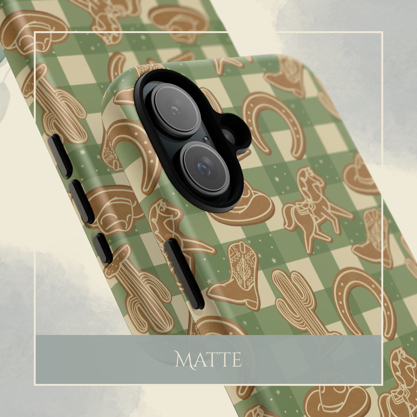 Western Gingerbread in Green iPhone & Samsung Galaxy Phone Case