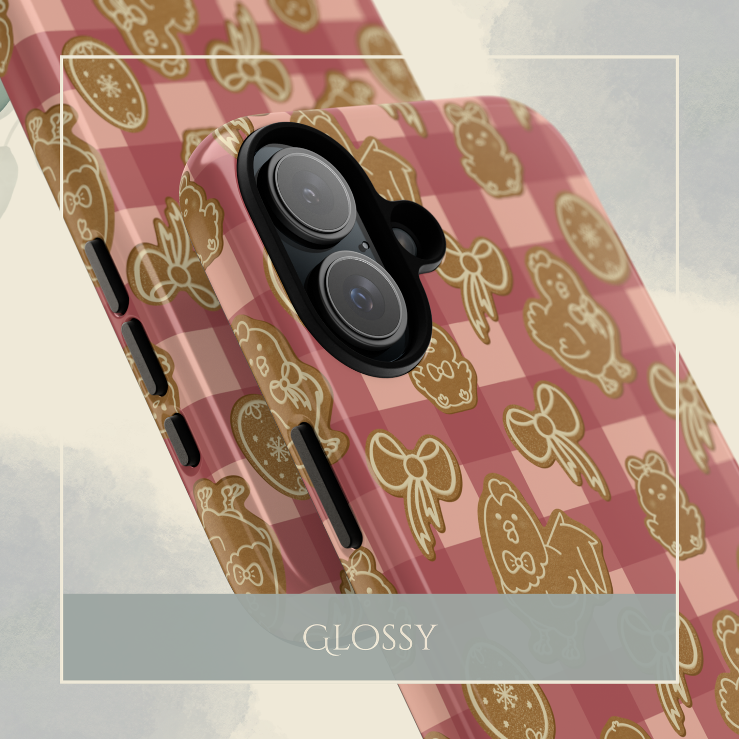 Coquette Chicken Cookies in Pink iPhone & Samsung Galaxy Phone Case