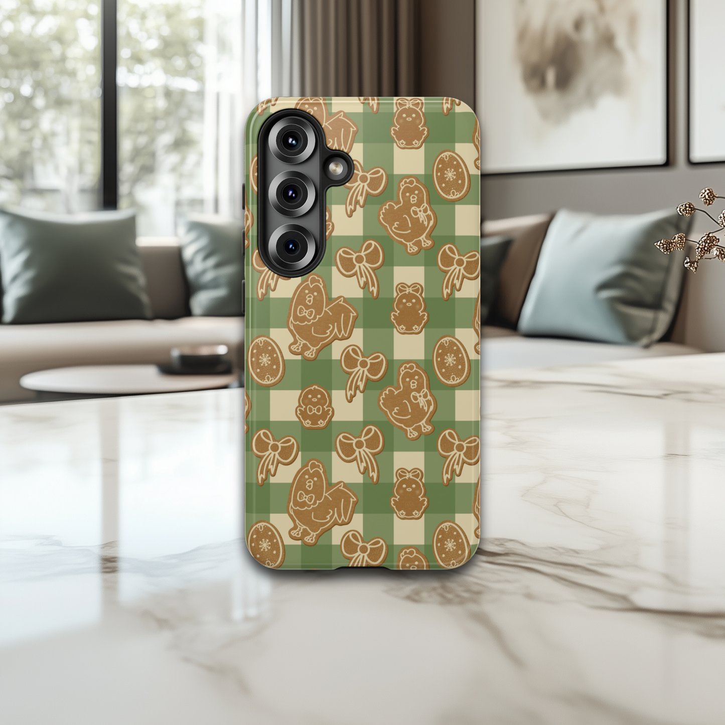 Coquette Chicken Cookies in Green iPhone & Samsung Galaxy Phone Case