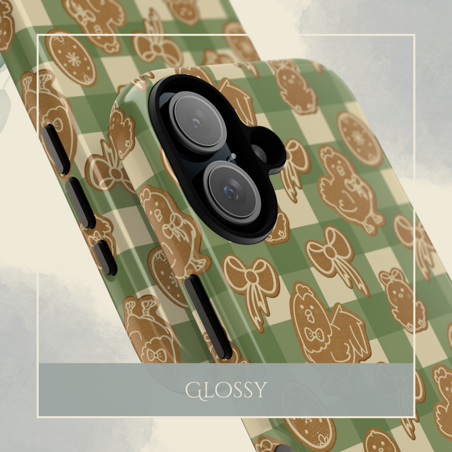 Coquette Chicken Cookies in Green iPhone & Samsung Galaxy Phone Case