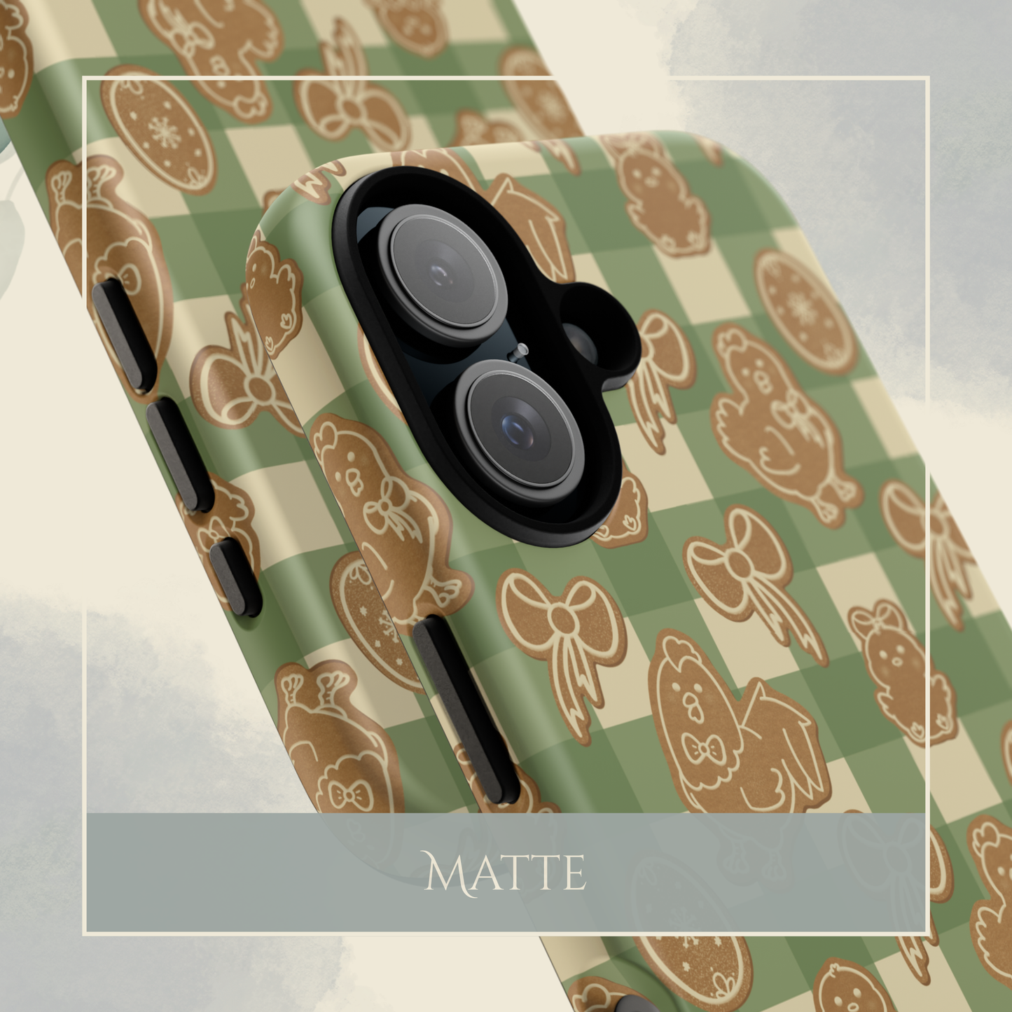 Coquette Chicken Cookies in Green iPhone & Samsung Galaxy Phone Case