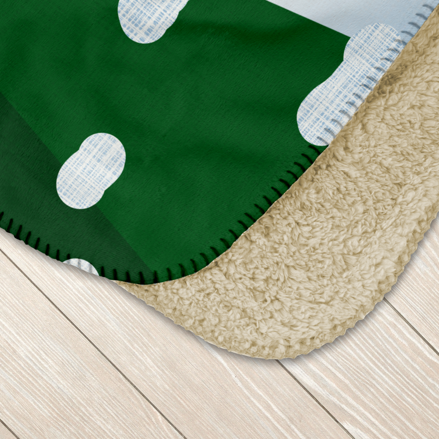 Ozosnel Sinterklaas' Horse Sherpa Blanket