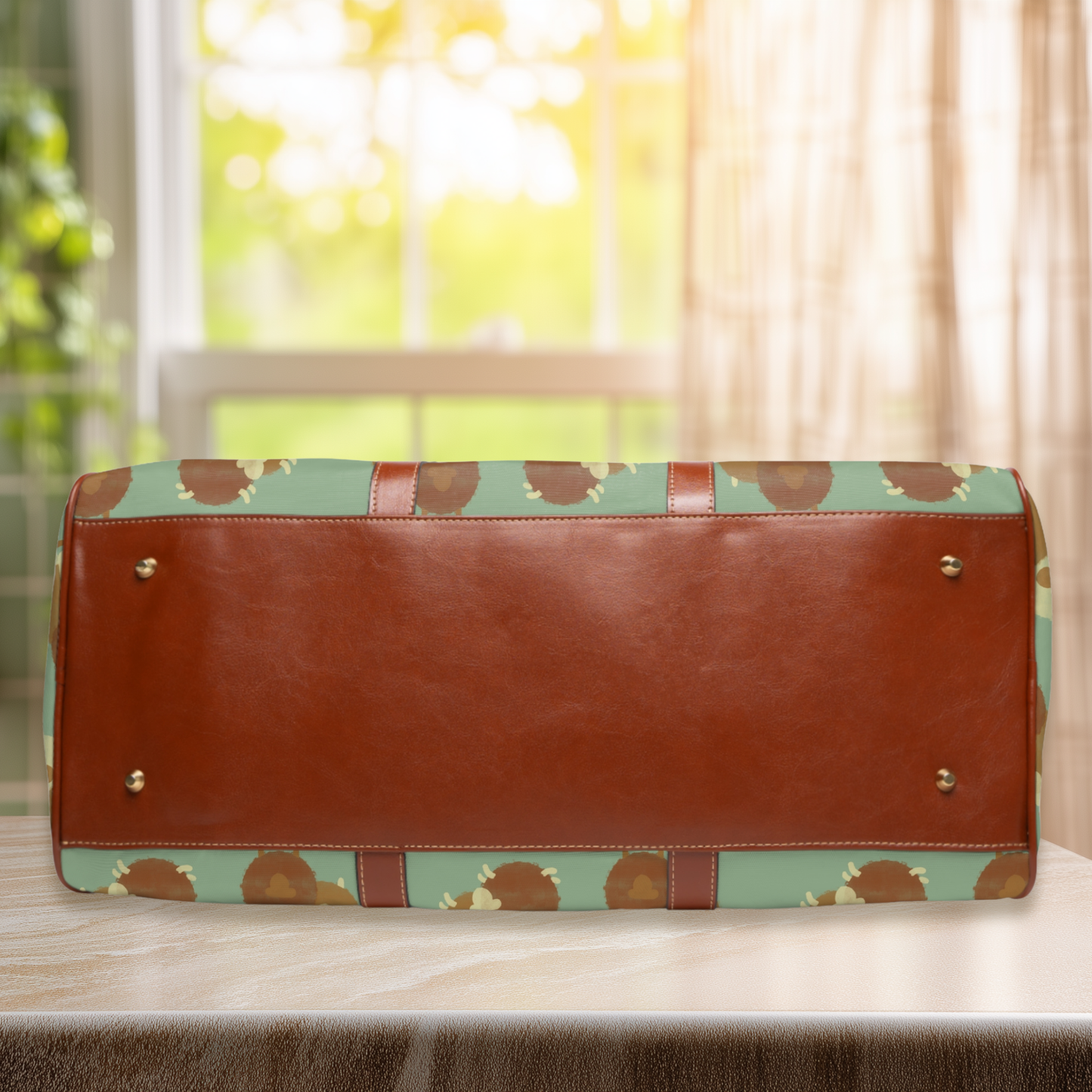 Chocolate Sheep Pattern Waterproof Travel Bag