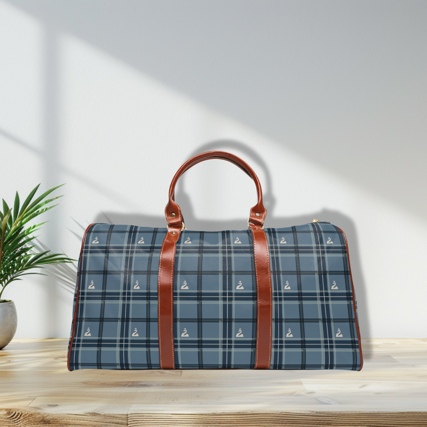 Lighthouse Tartan Waterproof Travel Bag