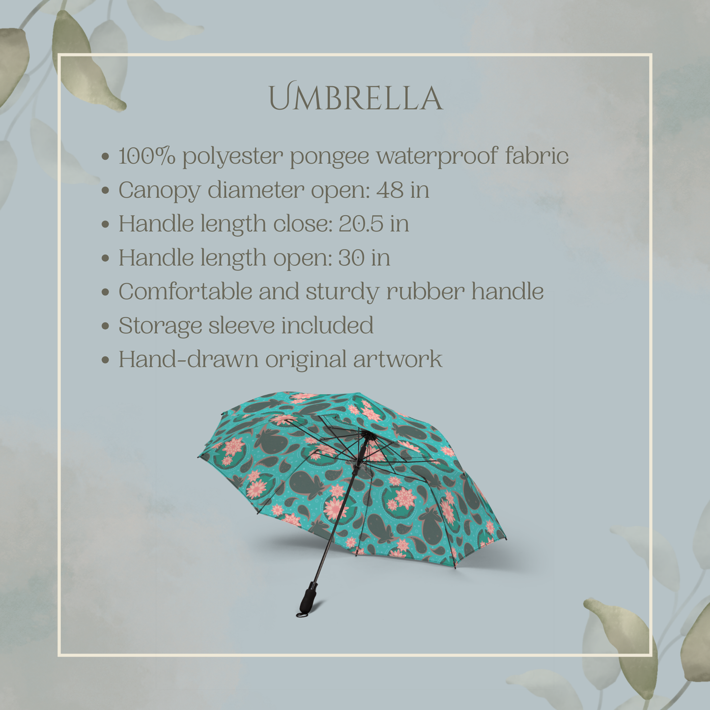 Tadpole Paisley Umbrella