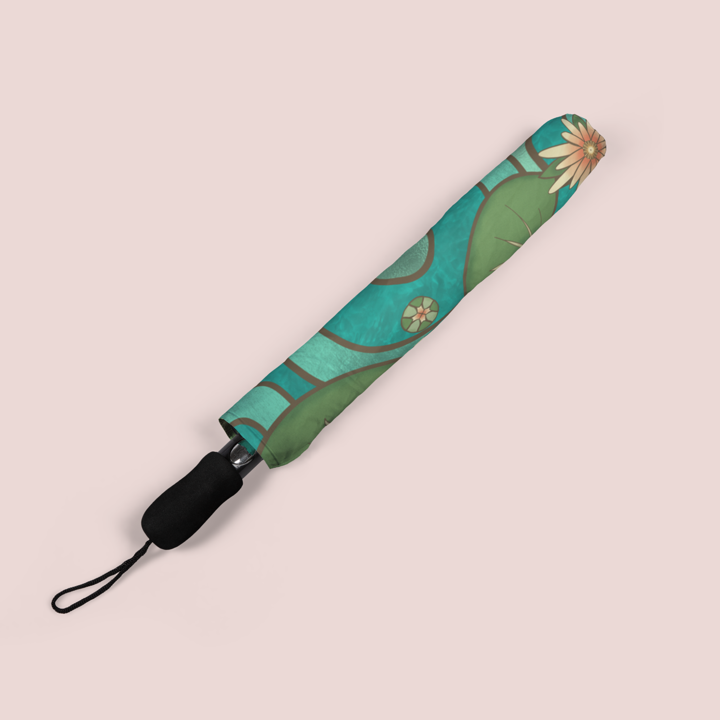 Stained Glass Frogs & Water Lily Pad Umbrella