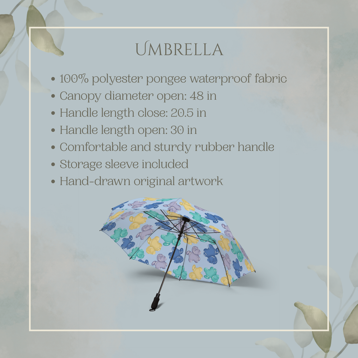Gummy Horse Glacial Berry Umbrella