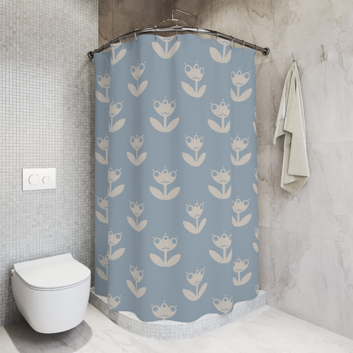 Large Scandinavian Tulips Shower Curtain