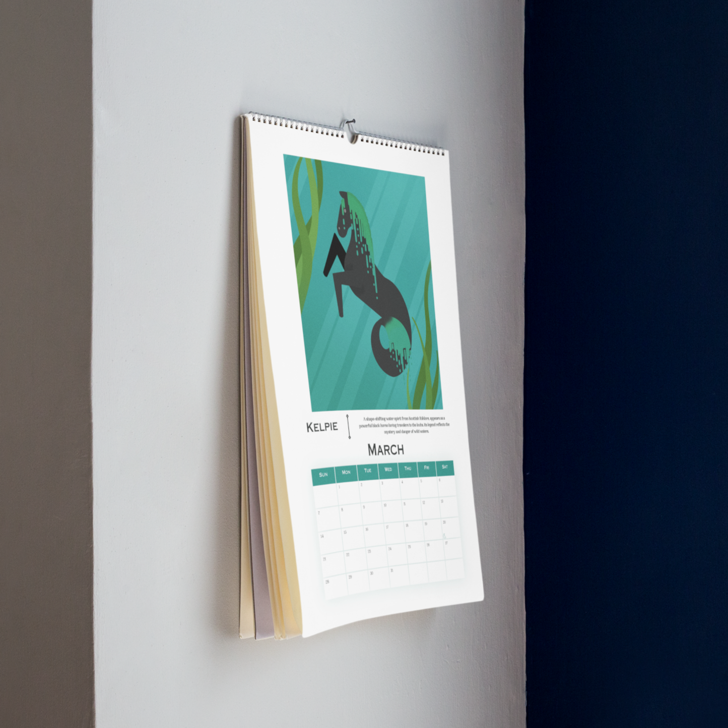 2027 Folklore Horses from Around the World 2nd Edition A3 | 12 Month Wall Calendar (EU & Rest of World)