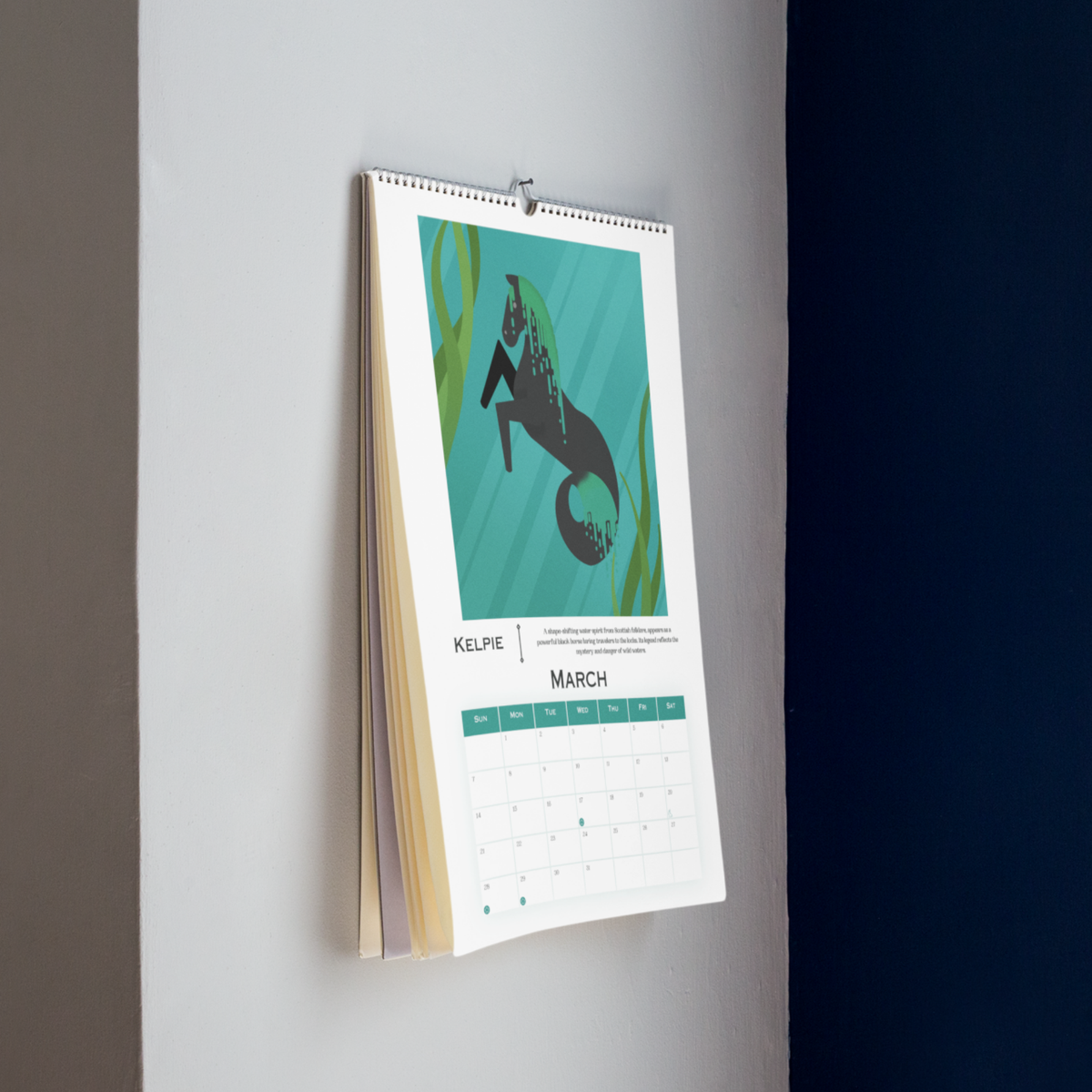2027 Folklore Horses from Around the World Wall Calendar 11" x 16.5" | 12-month 2nd Edition